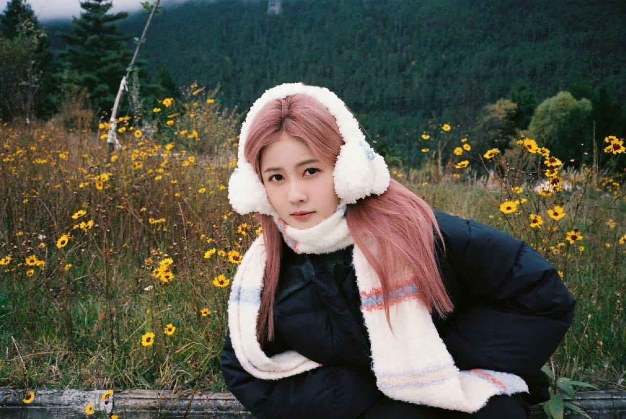 白鹿粉色小菠萝白鹿粉菠随拍粉菠限时返场