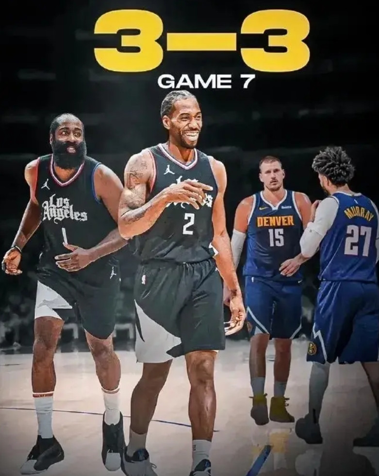 哈登已经抢七了，火箭明天也得把勇士逼近抢七大战了！NBA季后赛首轮比赛现在只