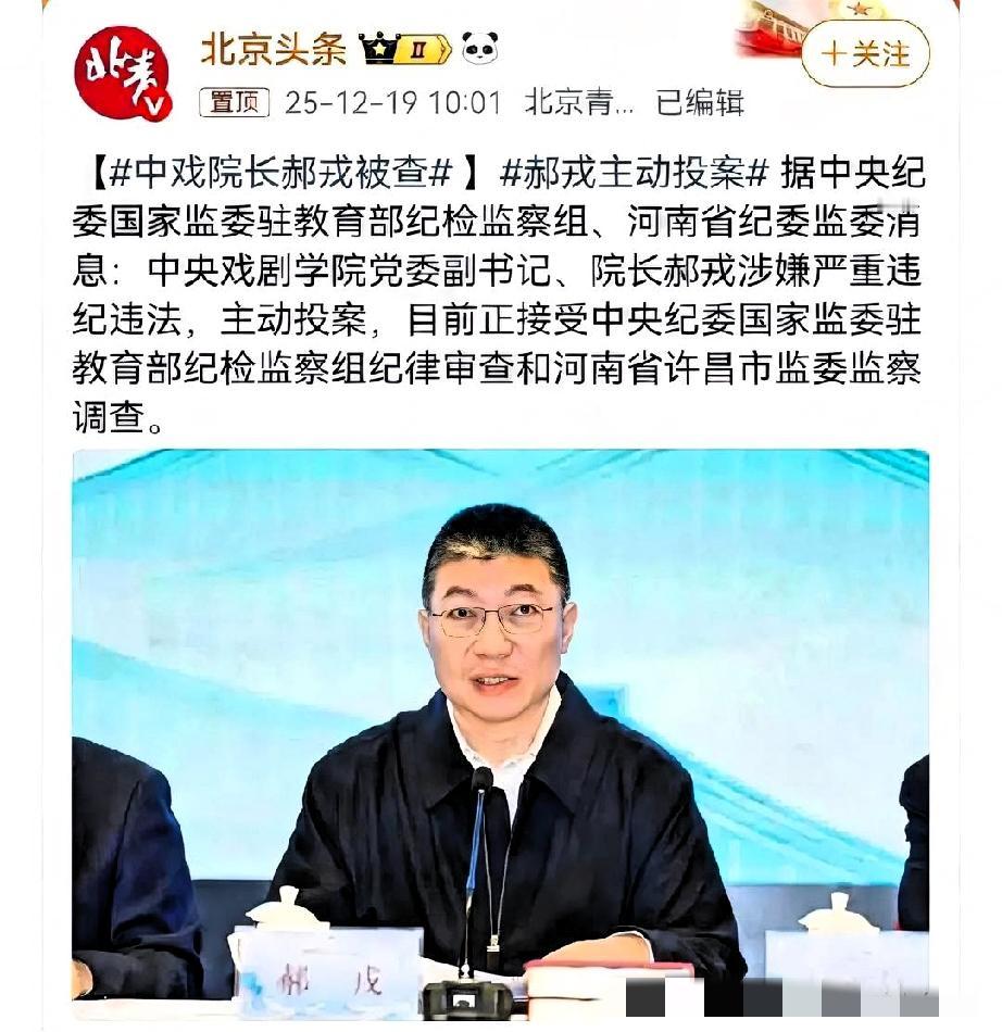 戏精院长栽了！中戏院长这事儿，简直比他们学校排的荒诞剧还离谱。学生为了一个角
