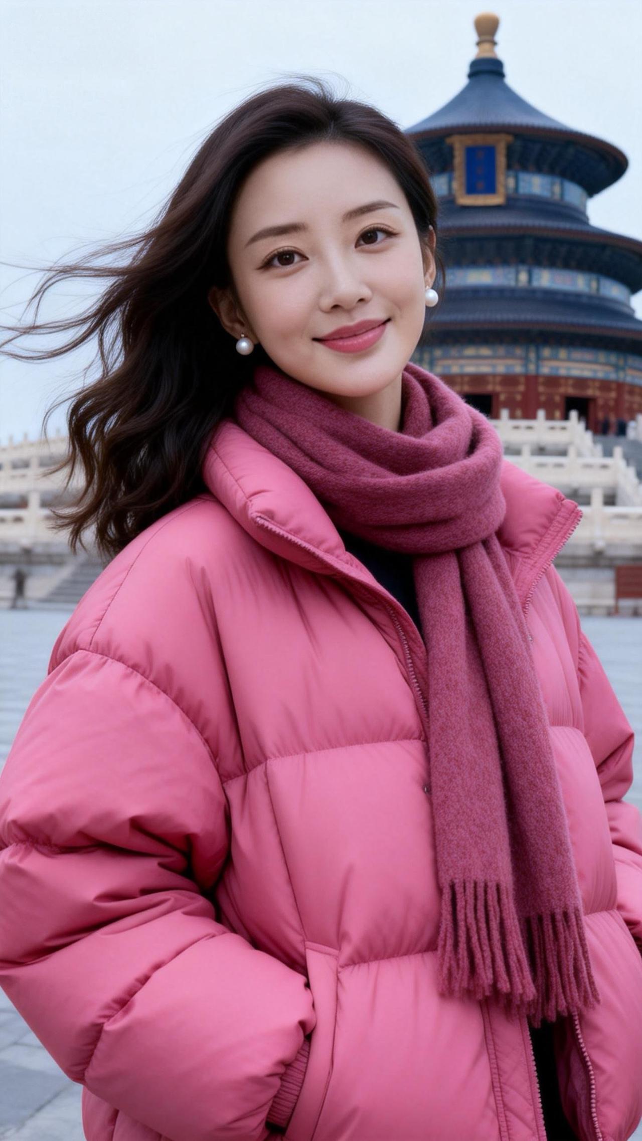 不是特别惊艳，但也是美女一枚