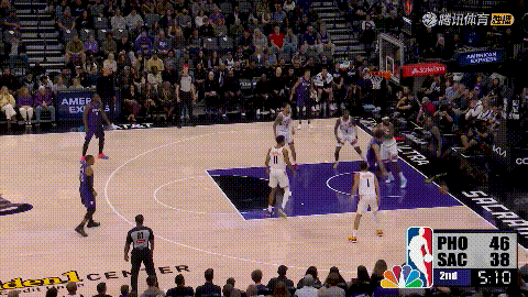 国王球星威斯布鲁克真是让人目瞪口呆！在今天国王主场迎战太阳的比赛中，当时比赛进行