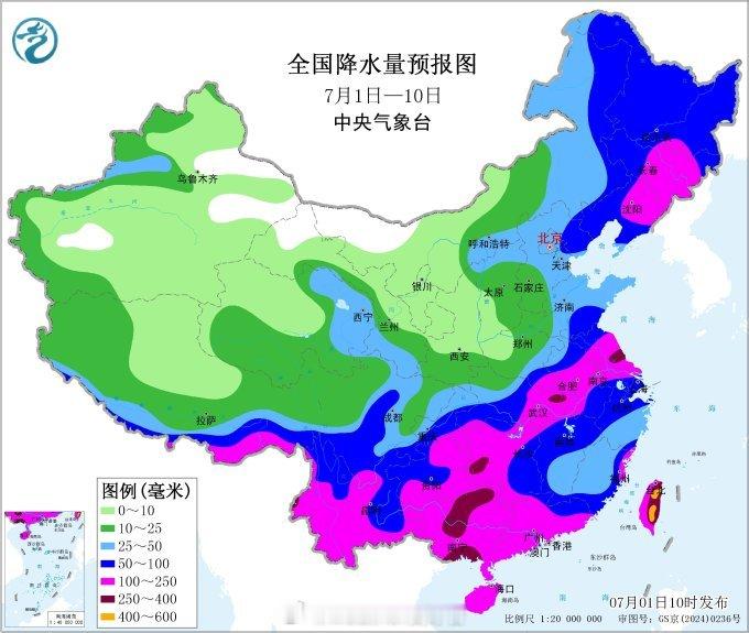 气象观察团台风【7月上旬主要天气过程】1-2日，云贵高原至长江中下游有强降雨，云