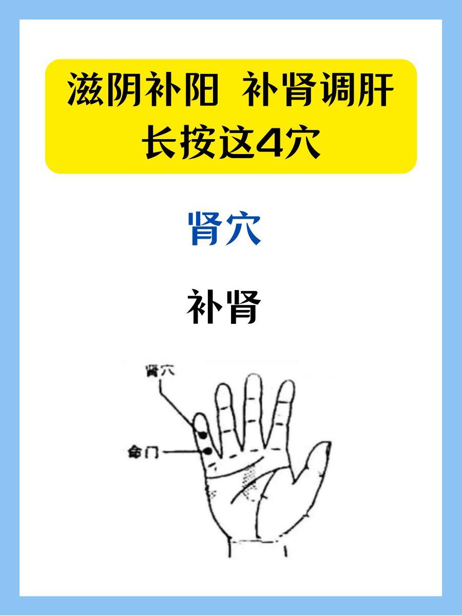 补肾，长按这4个穴位补肾  健康科普健康养生​​​