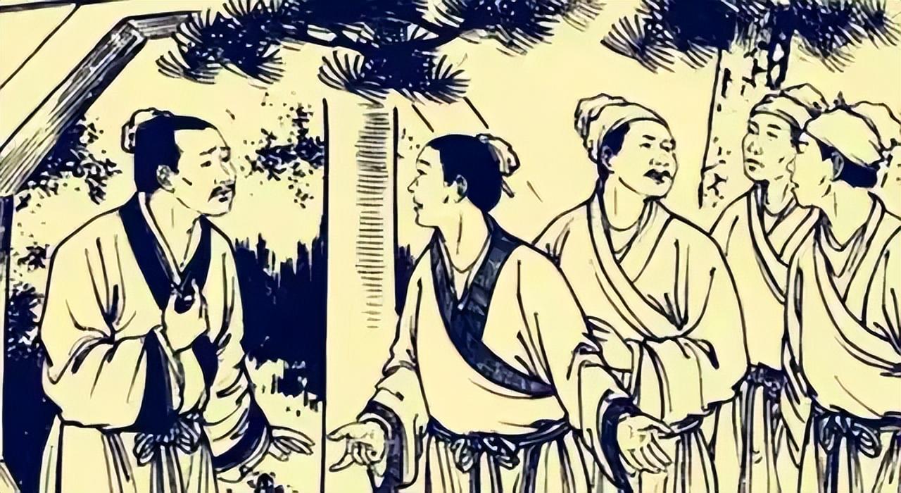 古时，老杨正在插秧，儿媳妇忽然跑来说：“爹，爹，咱家井里有条大蟒蛇！”老杨急忙跑