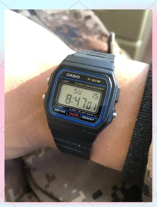 如果你现在带着这块卡西欧F91W的电子表，那么恭喜你，你已经高度疑似恐怖分子。