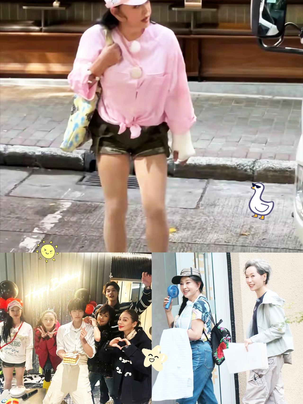 75岁刘晓庆穿“不得体”短裤火上热搜,叶童的话,终于有人信了粉帽子配白T,腿