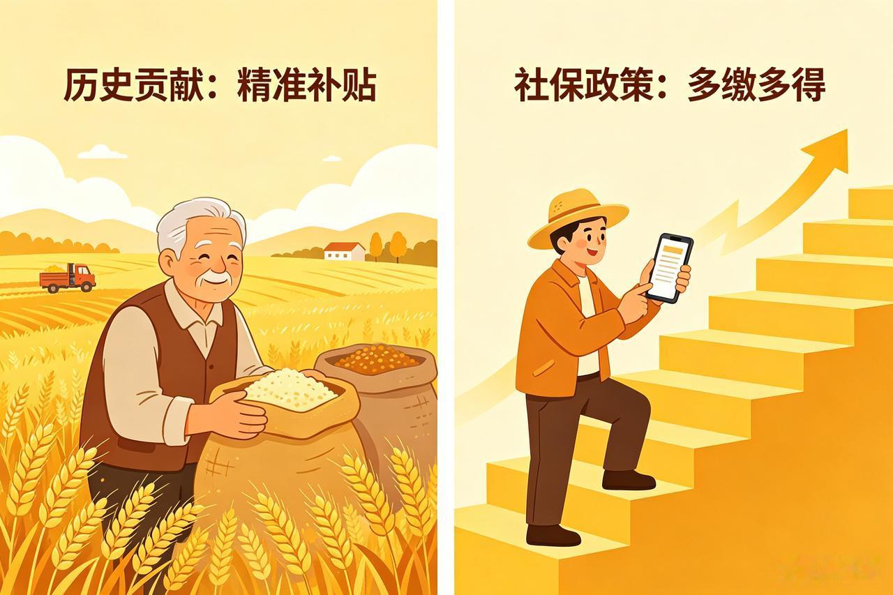 应当提升1960年前出生、70岁以上且缴纳过公粮的农村老人待遇，而非面向全体农民