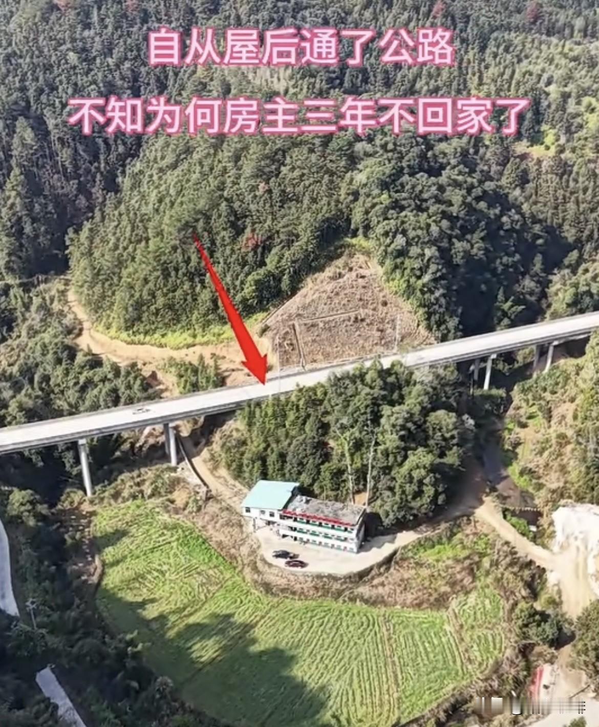自从屋后通了公路，不知为何房主三年不回家了。你们知道为什么吗⁉️