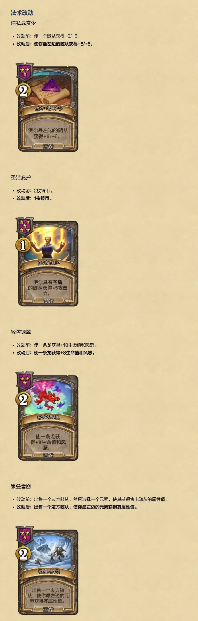 炉石传说酒馆战棋平衡调整：真缩模了！元素：灯中熔岩去5本了，骤落飓风移除，不能