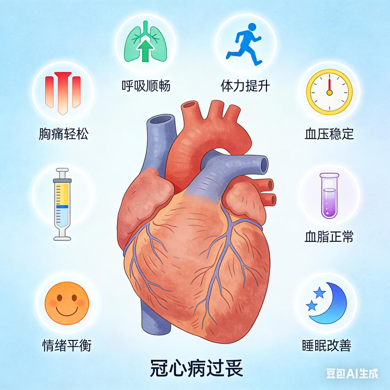 冠心病好转的7个信号，看看你占几个？冠心病好转的7大“生命曙光”，若你占了