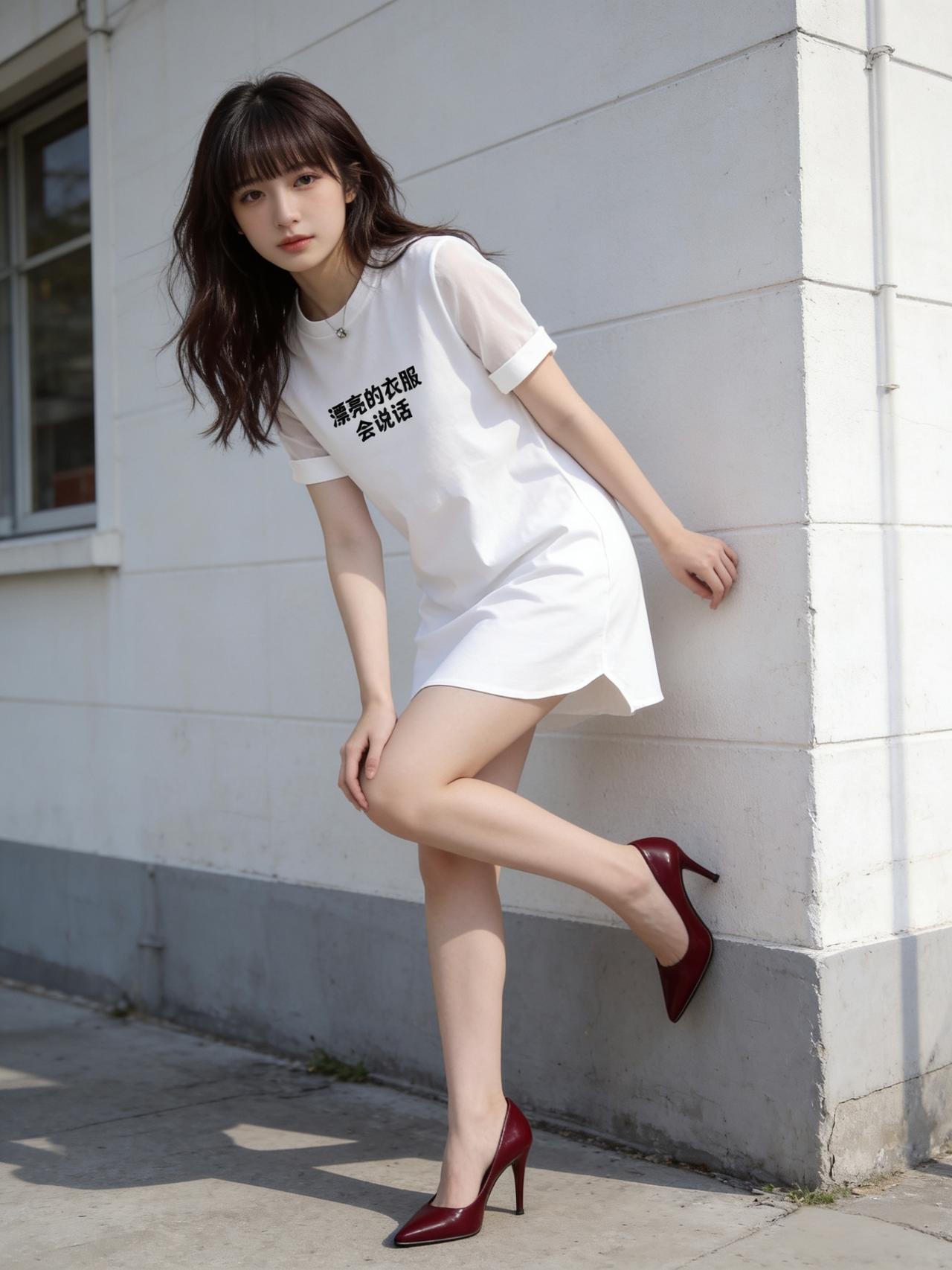 当夏日的阳光变得热烈，一身清爽的穿搭便是最好的心情调。简约的纯白连衣裙，如同夏日