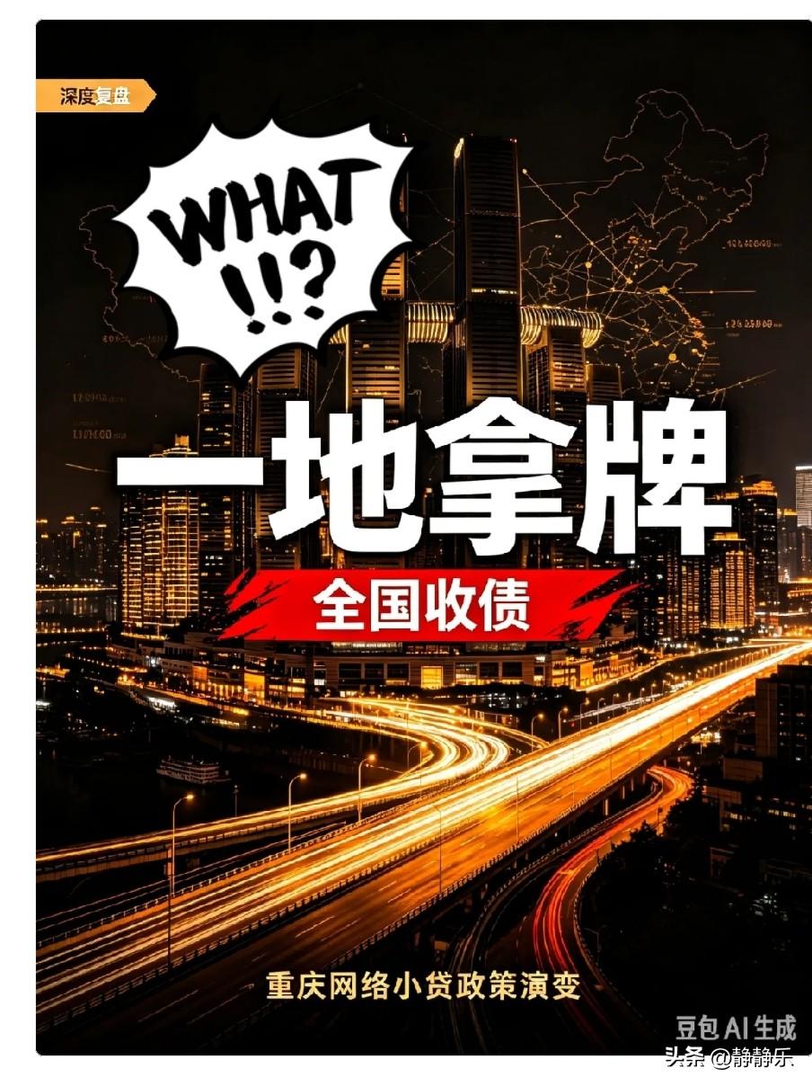 牌照在重庆，债在全国蚂蚁小贷的牌照就是他在重庆干的事，后来才有花呗借呗。这