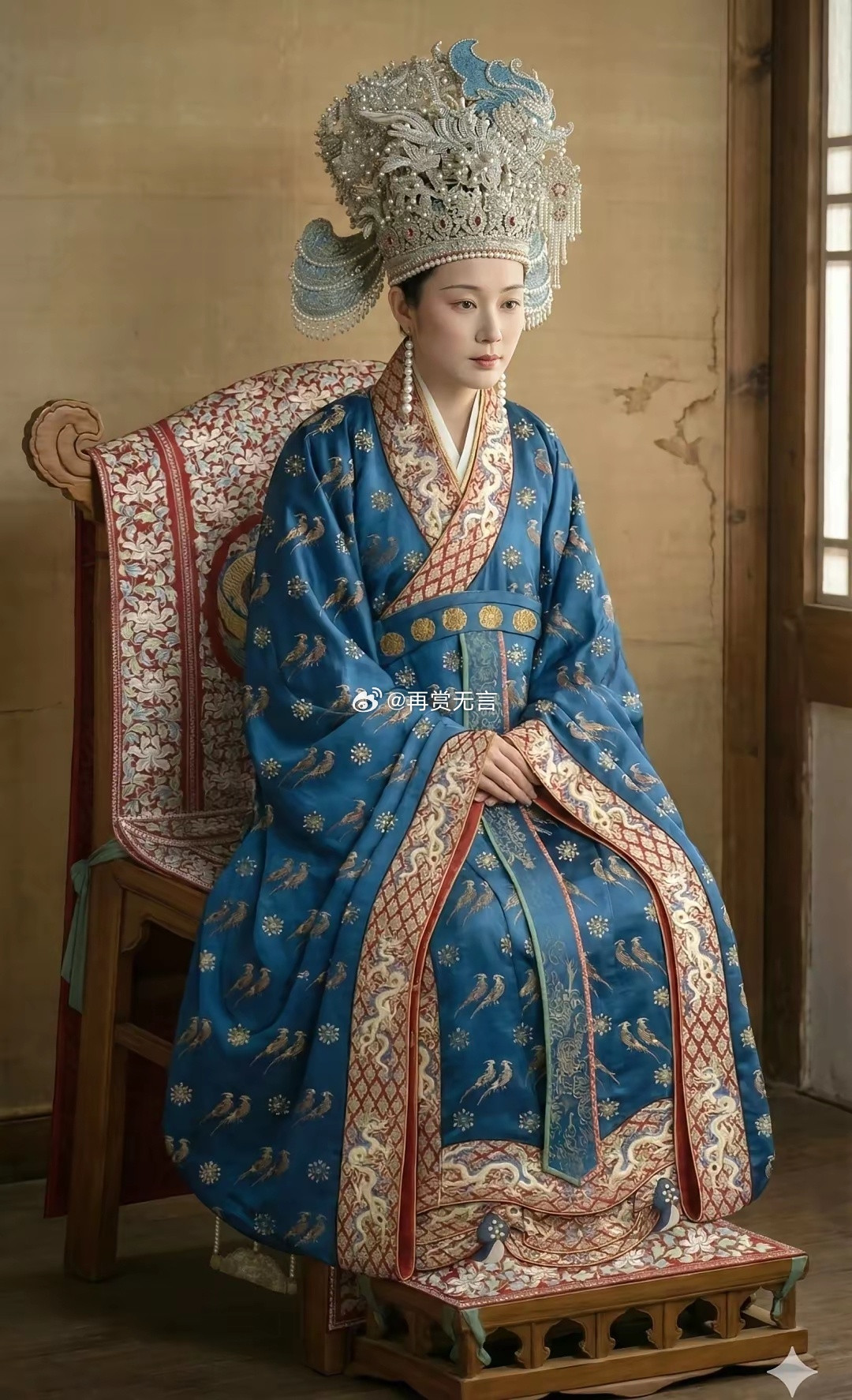 北宋皇后的衣服真美，比清代的好看。