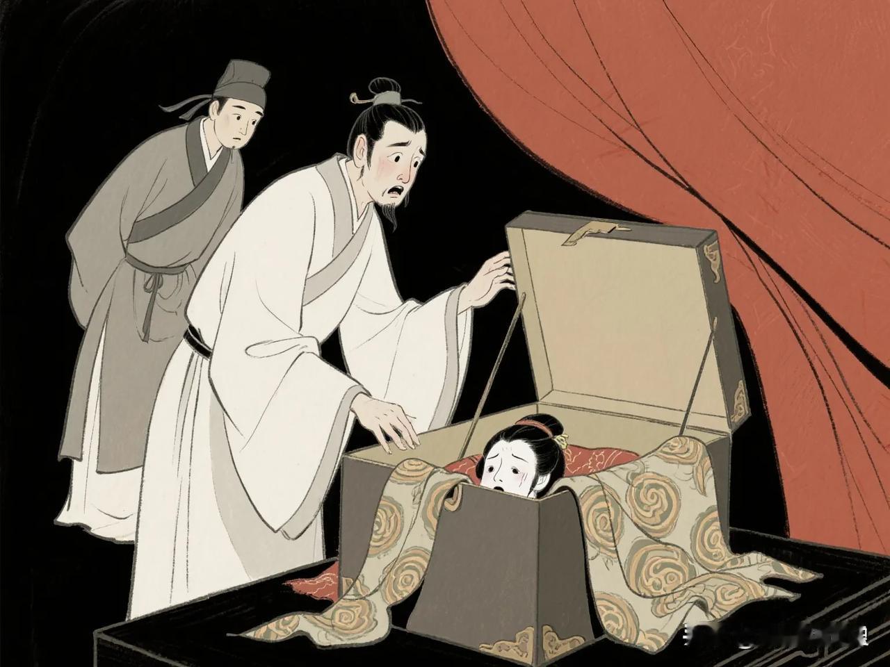 北魏时，驸马刘辉收到一个沉甸甸的大盒子，吓得魂飞魄散，竟连夜逃亡了——送盒的仆役