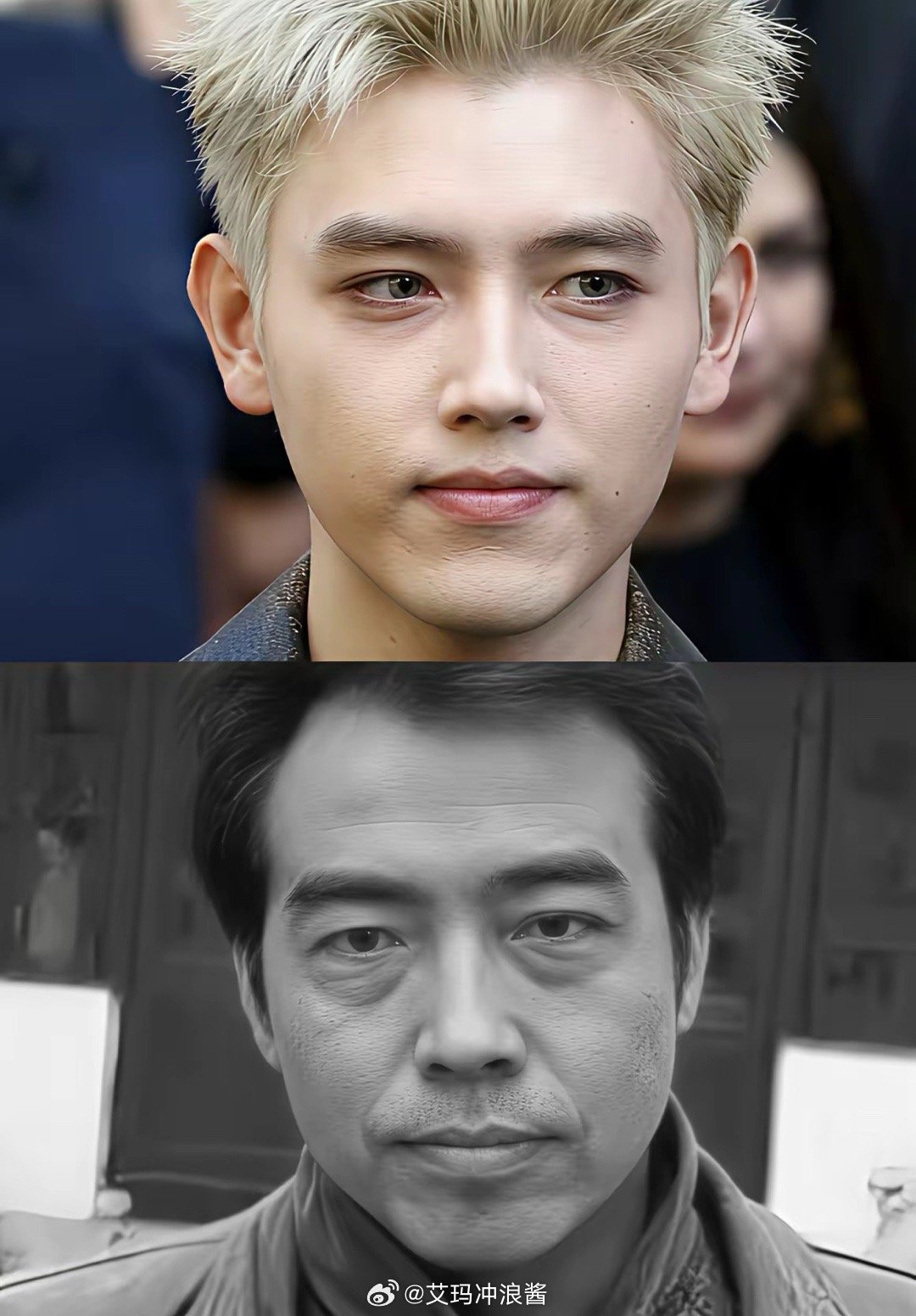 觉得陈飞宇和他爸爸长的太像了，但又总觉得比他爸帅一点