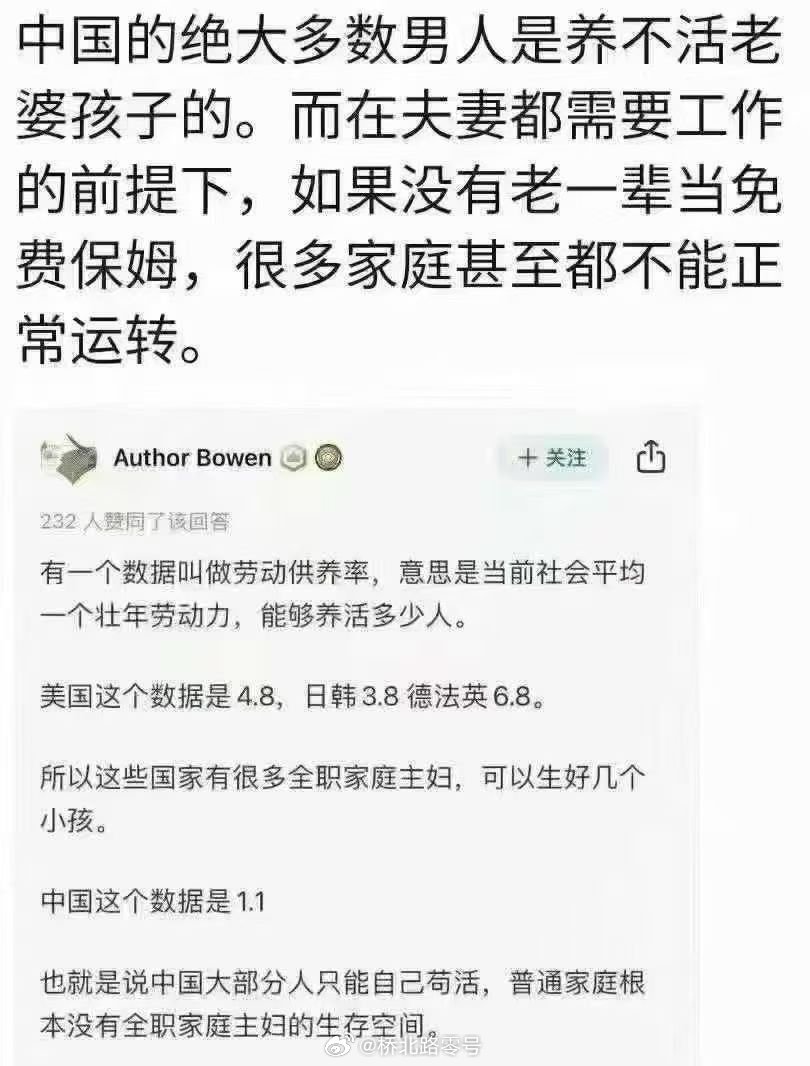 现在中国绝大多数男人是养不活老婆和孩子了……是这样吗？热点观点​​​