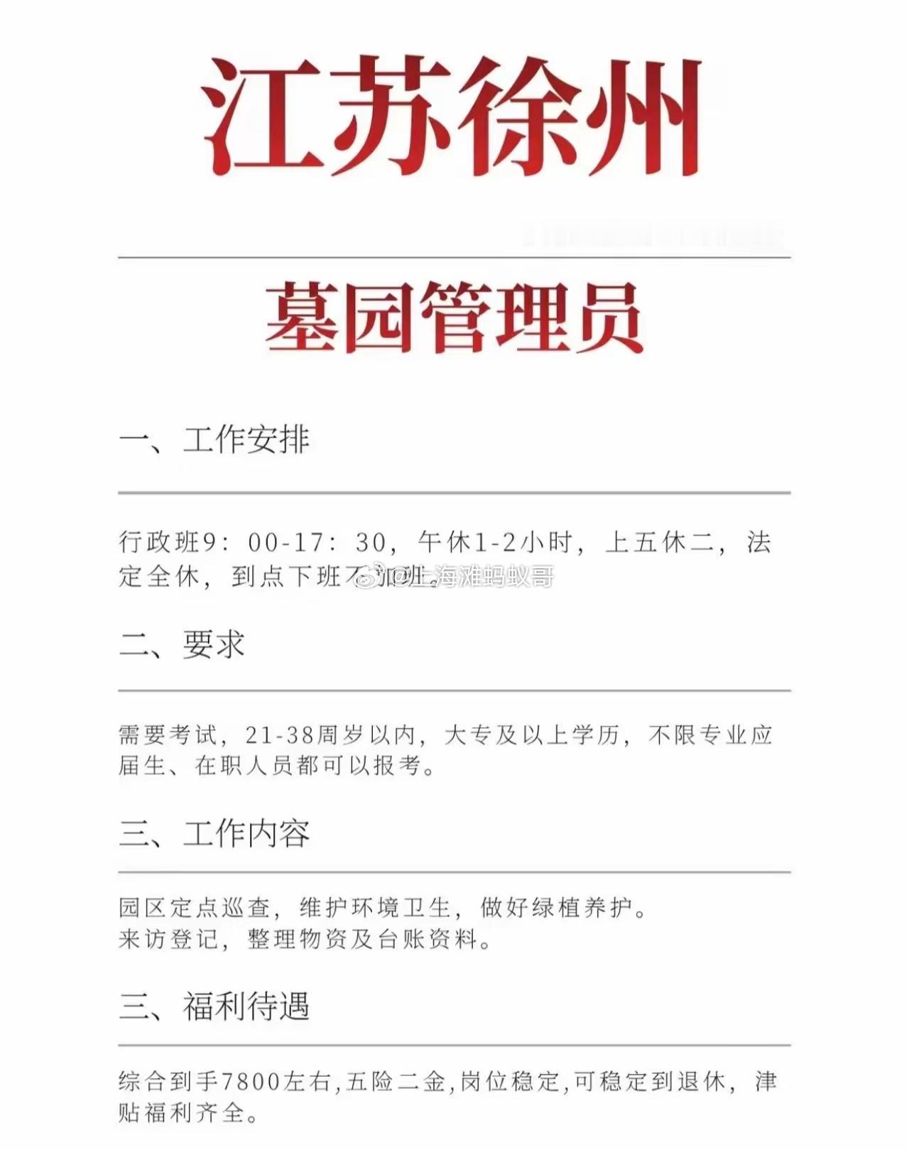 墓园管理员，这个工资待遇你们觉得怎么样？​​​