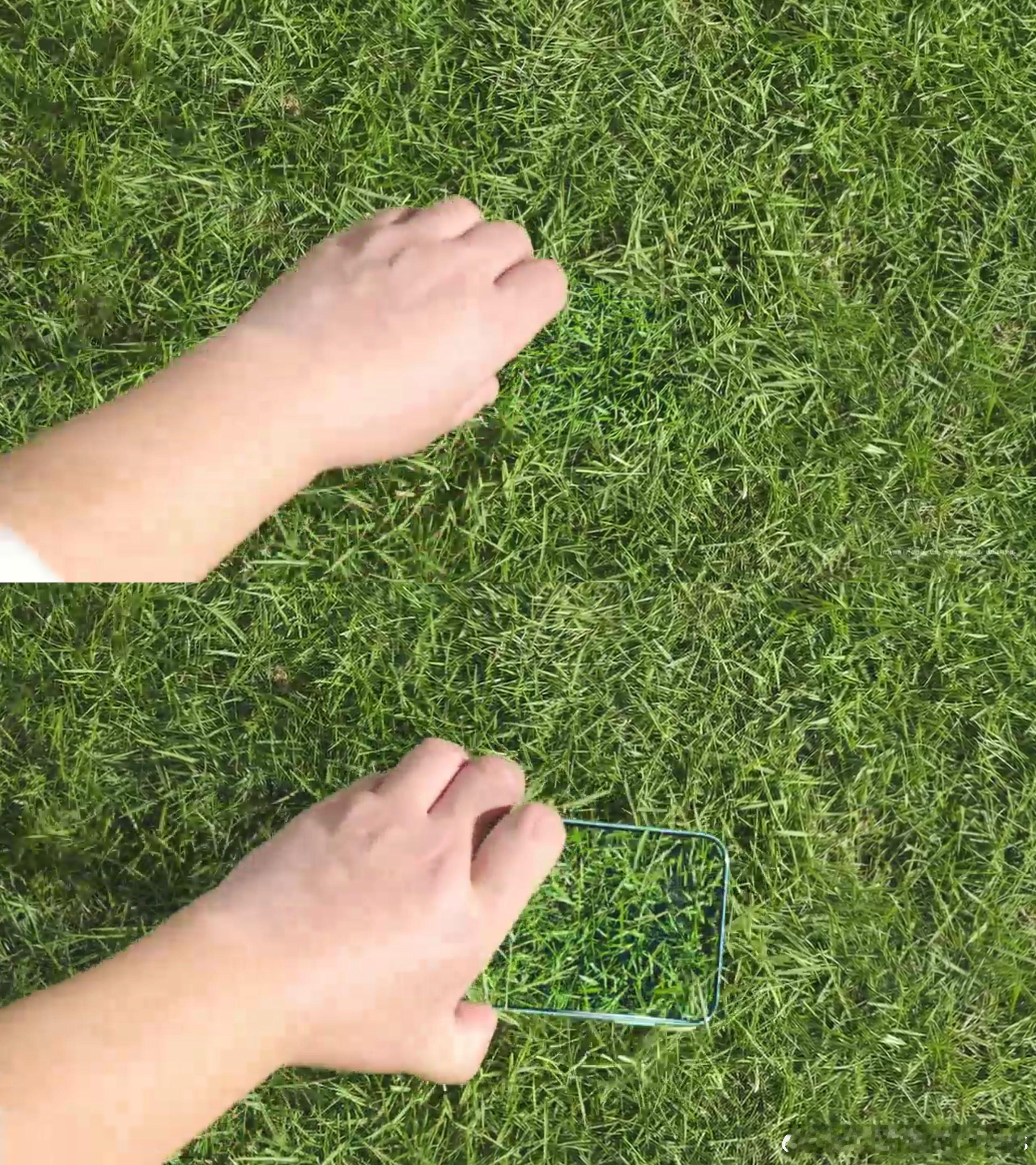 只看上图，你们看到手机了么？