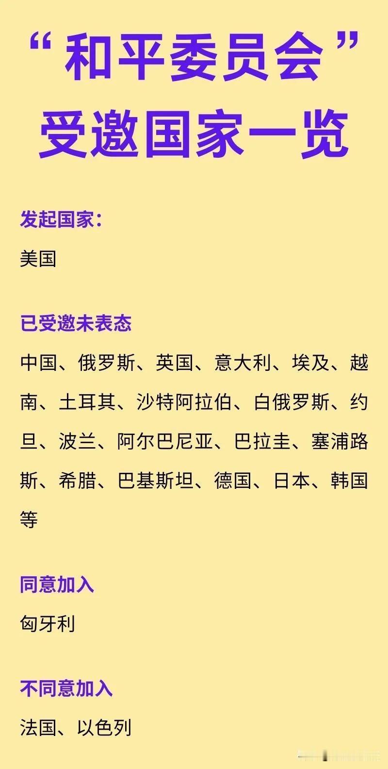 美国成立这个和平委员会是干啥的？说句最直白的话，就是美国不想在联合国玩了，他