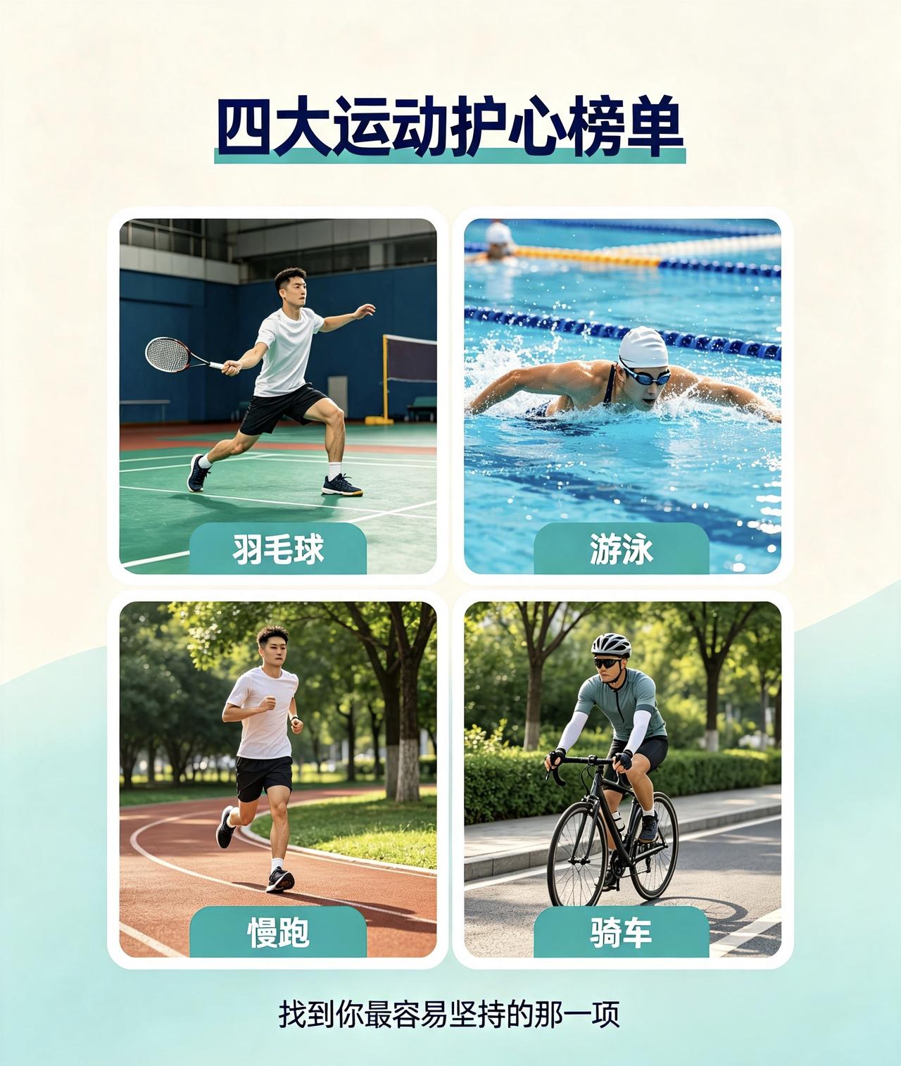 全球公认最长寿的4项运动，跑步只能排第三，第一名降低全因死亡率高达47%。快