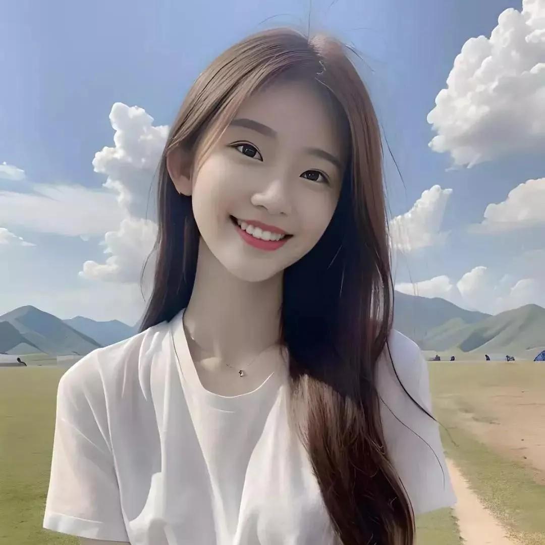 草原上的微笑，阳光下的美好萌萌哒笑容微笑微笑治愈系草原风光草原漫步照海