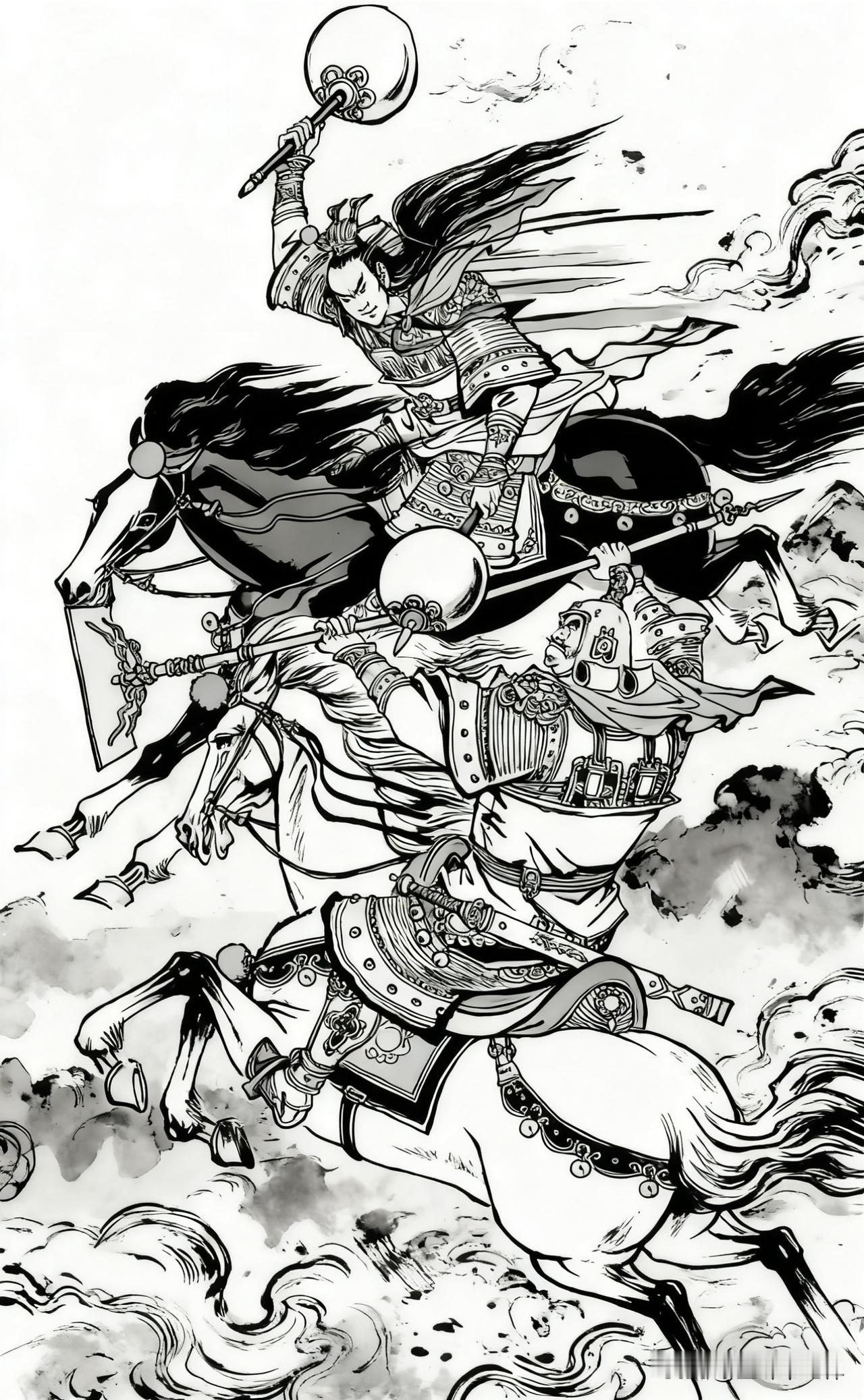 隋唐演义这段描写简直离谱他妈给离谱开门，一个十二岁的李元霸，拎着八百斤的双锤，单