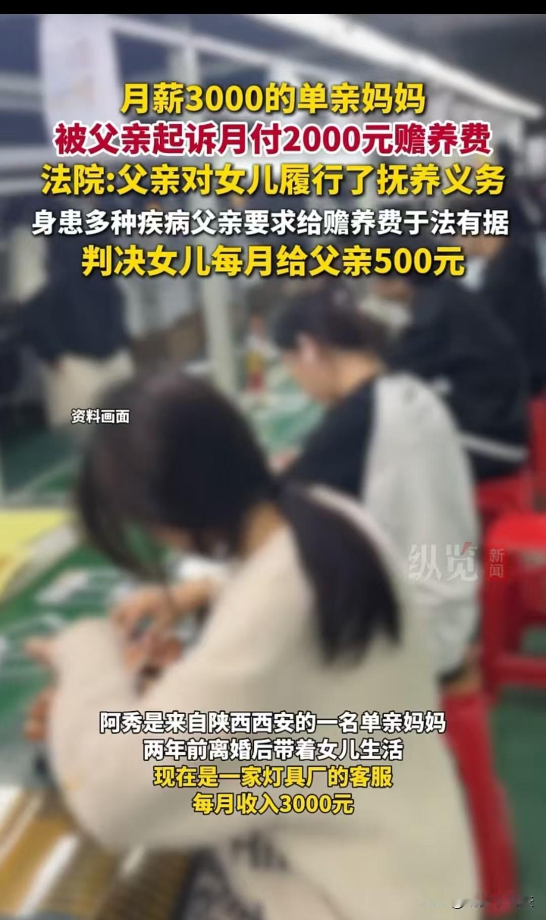 月薪3000独自养娃，父亲索要2000赡养费！法院这样判