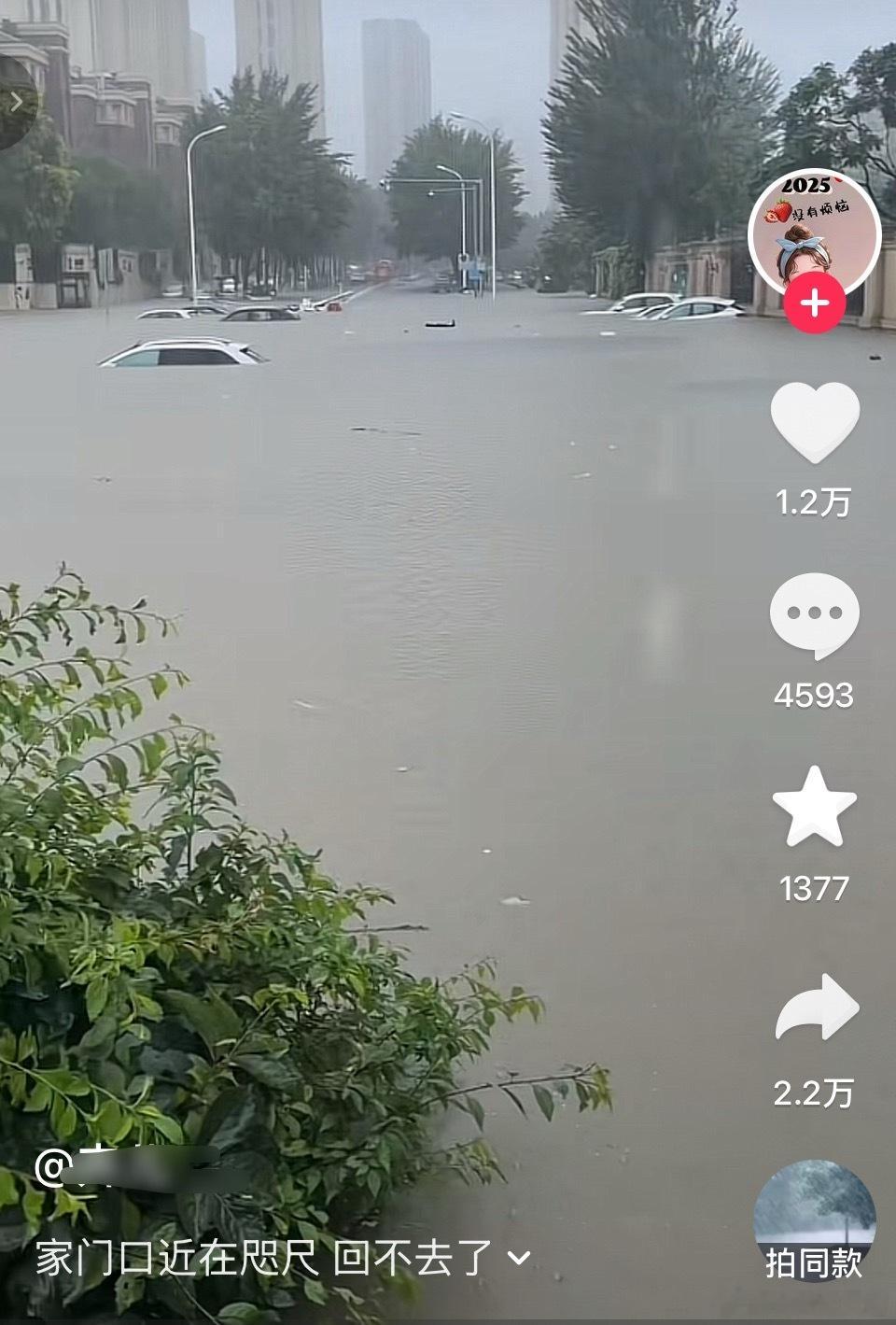 提前十天夜排遇上了沈阳百年一遇暴雨妈呀千万注意安全啊