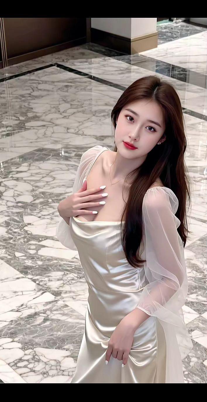 清纯甜美时尚穿搭肤白貌美气质女孩