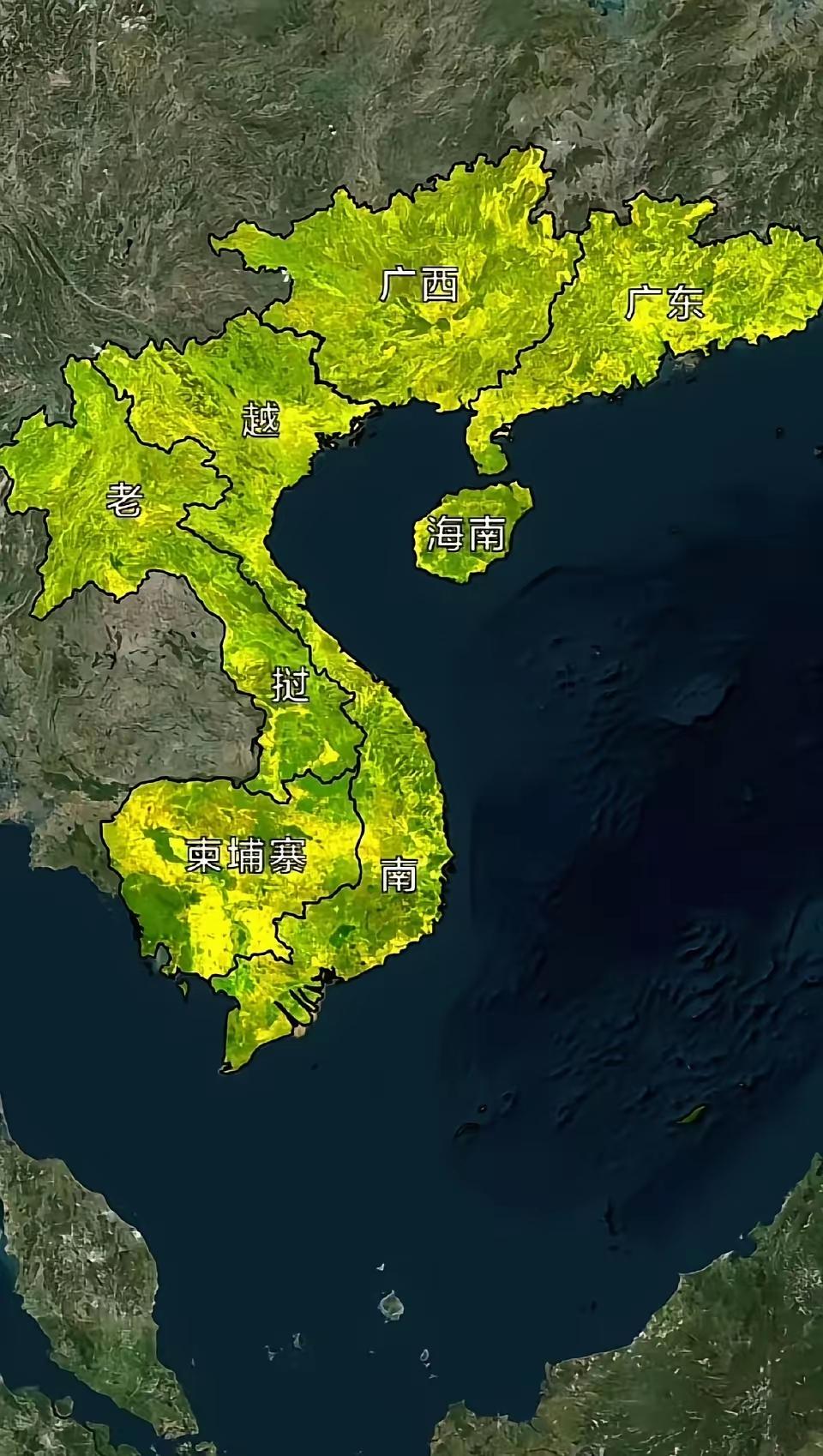 越南的梦想版图，只能说在梦里想想吧[捂脸哭]