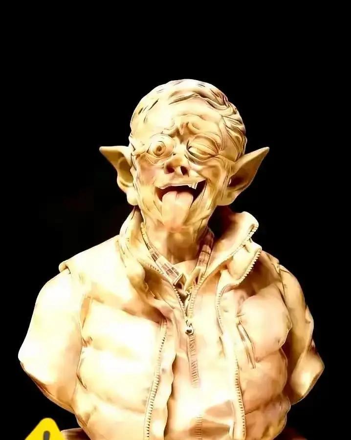 这回，田家人的“丑”丢得更大了！日前，抖音上一位年轻泥塑手艺人创作了艺术