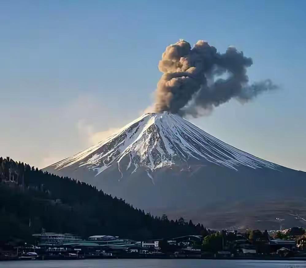 富士山要喷了，日本还在骂中国人？这波操作真看不懂一边是富士山憋了三百多年随时
