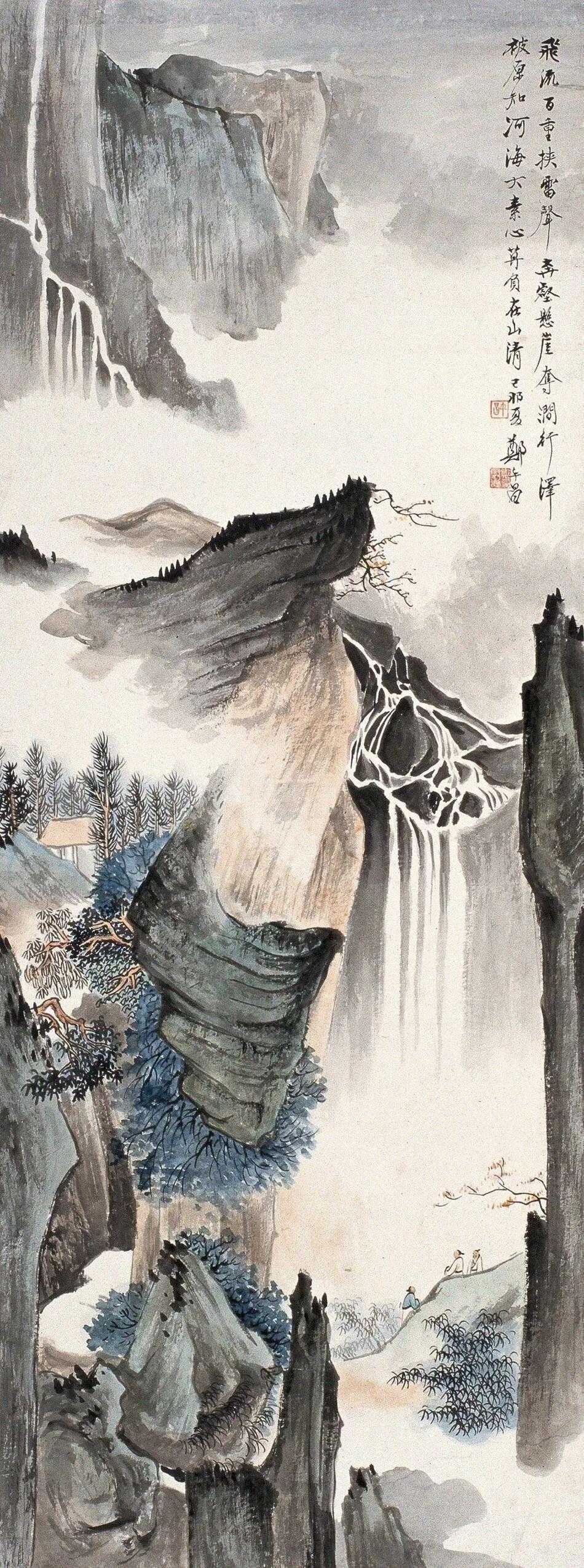 郑午昌（1894—1952），名昶，民国时期一位才气横溢、叱咤风云的书画艺术家、
