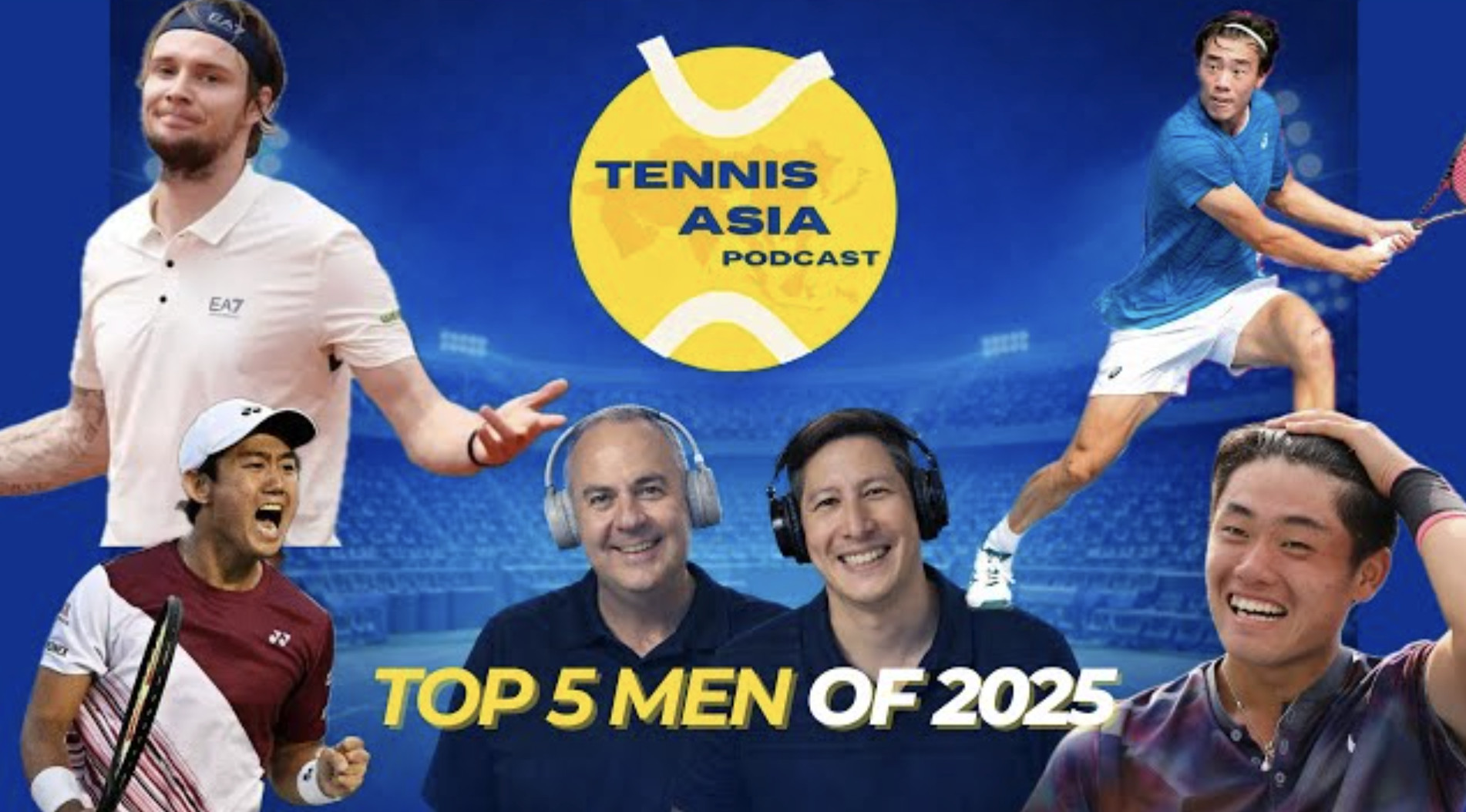 亚洲网球频道（TennisAsia）评选出今年亚洲男子的五大代表人物——1️⃣