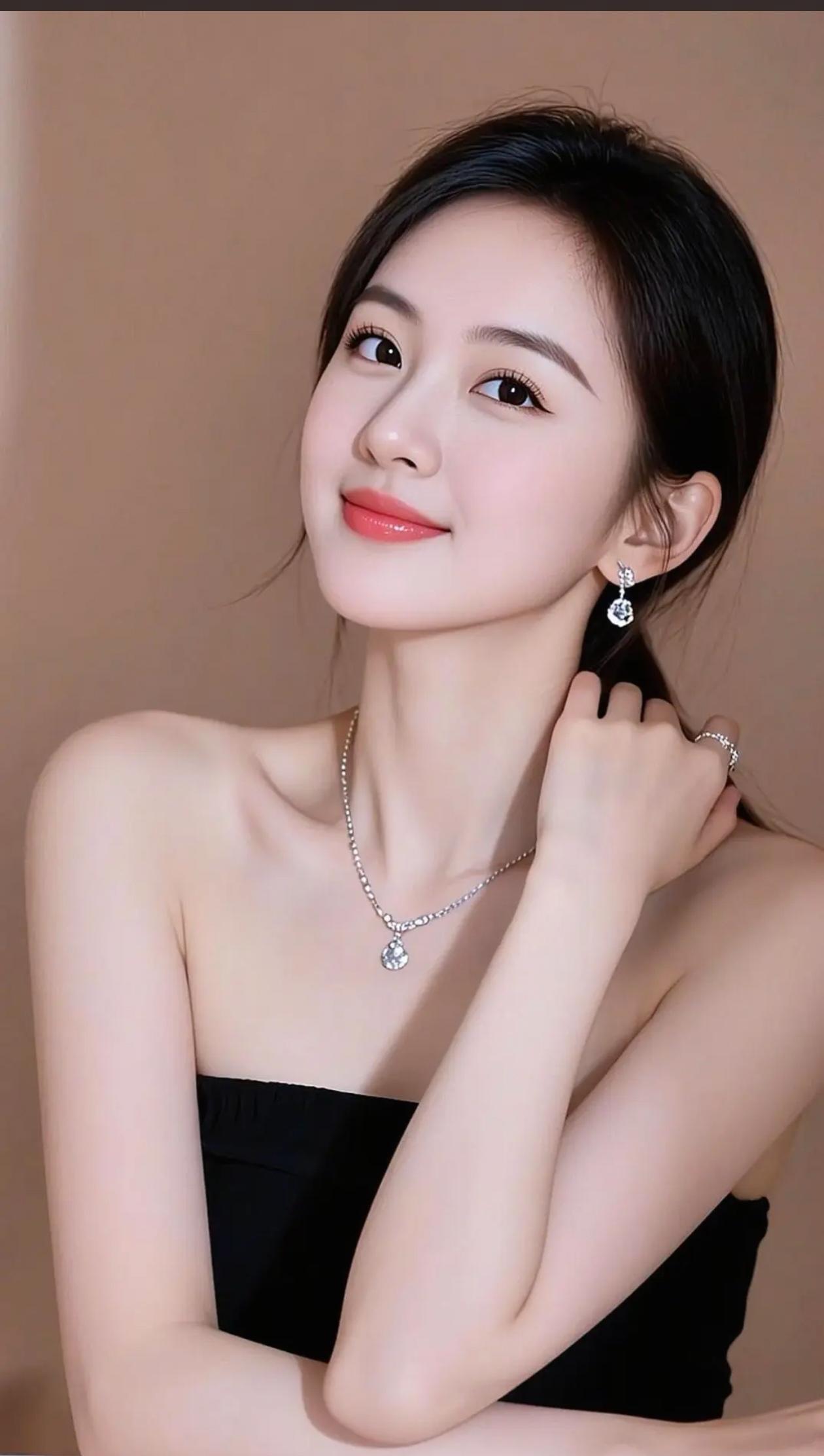 温柔微笑，完美女神