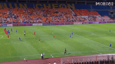 遭逆转！#江原FC2比1上海申花#亚冠精英联赛东亚区第1轮，上海申花客场1-2不