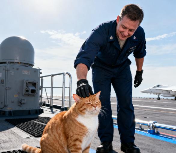 航母上为什么养猫？是为了抓老鼠吗？如果你这么想，那你就错了。现在航母上的猫可是有