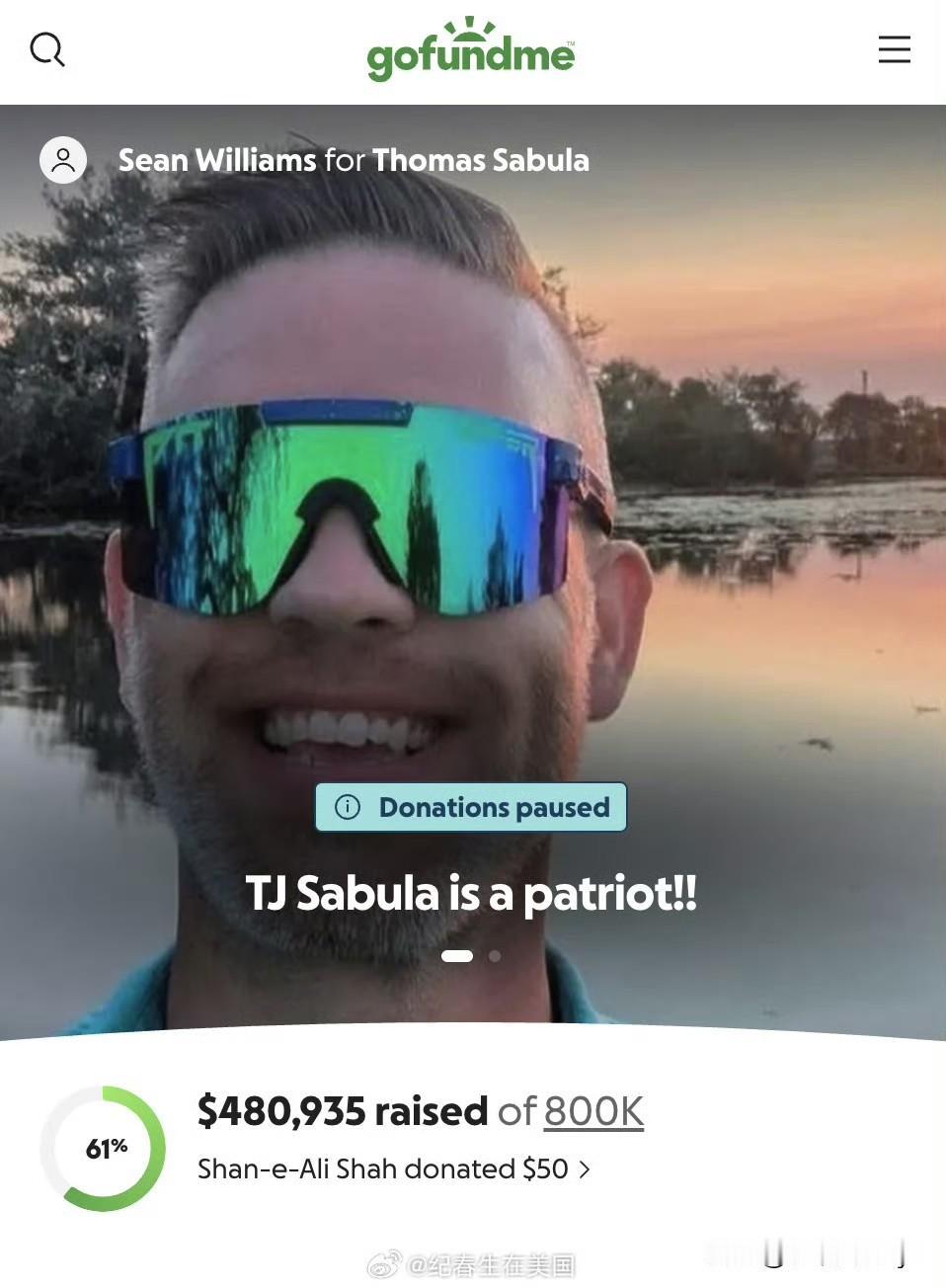 昨天嘲讽特朗普并被特朗普竖中指侮辱的福特流水线工人名叫TJSabula，目前已