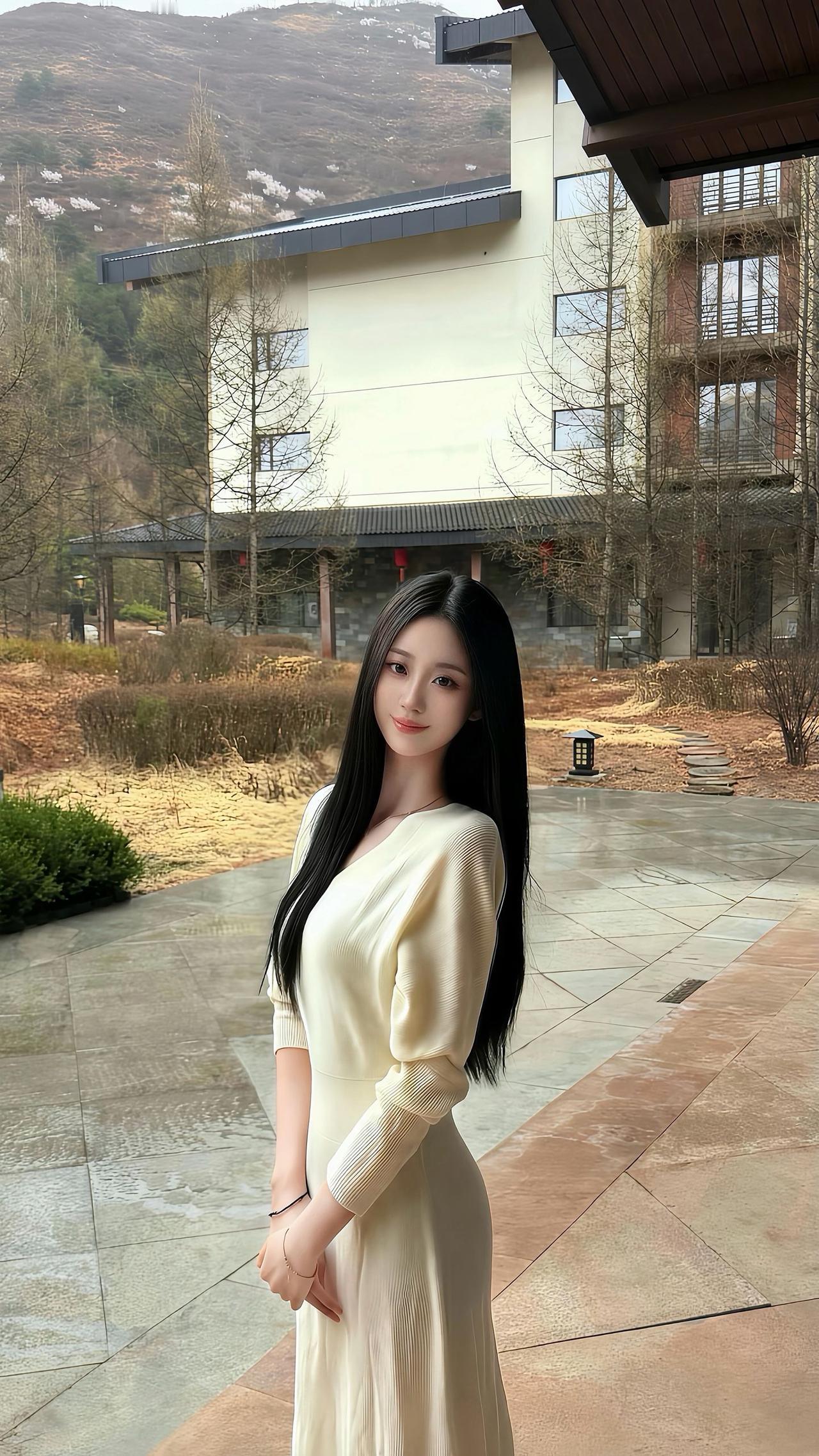 有气质的女人给人什么感觉春日山野间，一袭白裙赴温柔，风拂长发，心也跟着慢了下来。