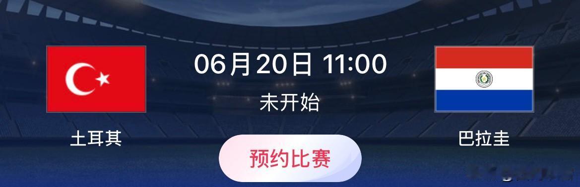 世界杯小组赛预测：土耳其VS巴拉圭比赛时间：北京时间6月20日11:00这