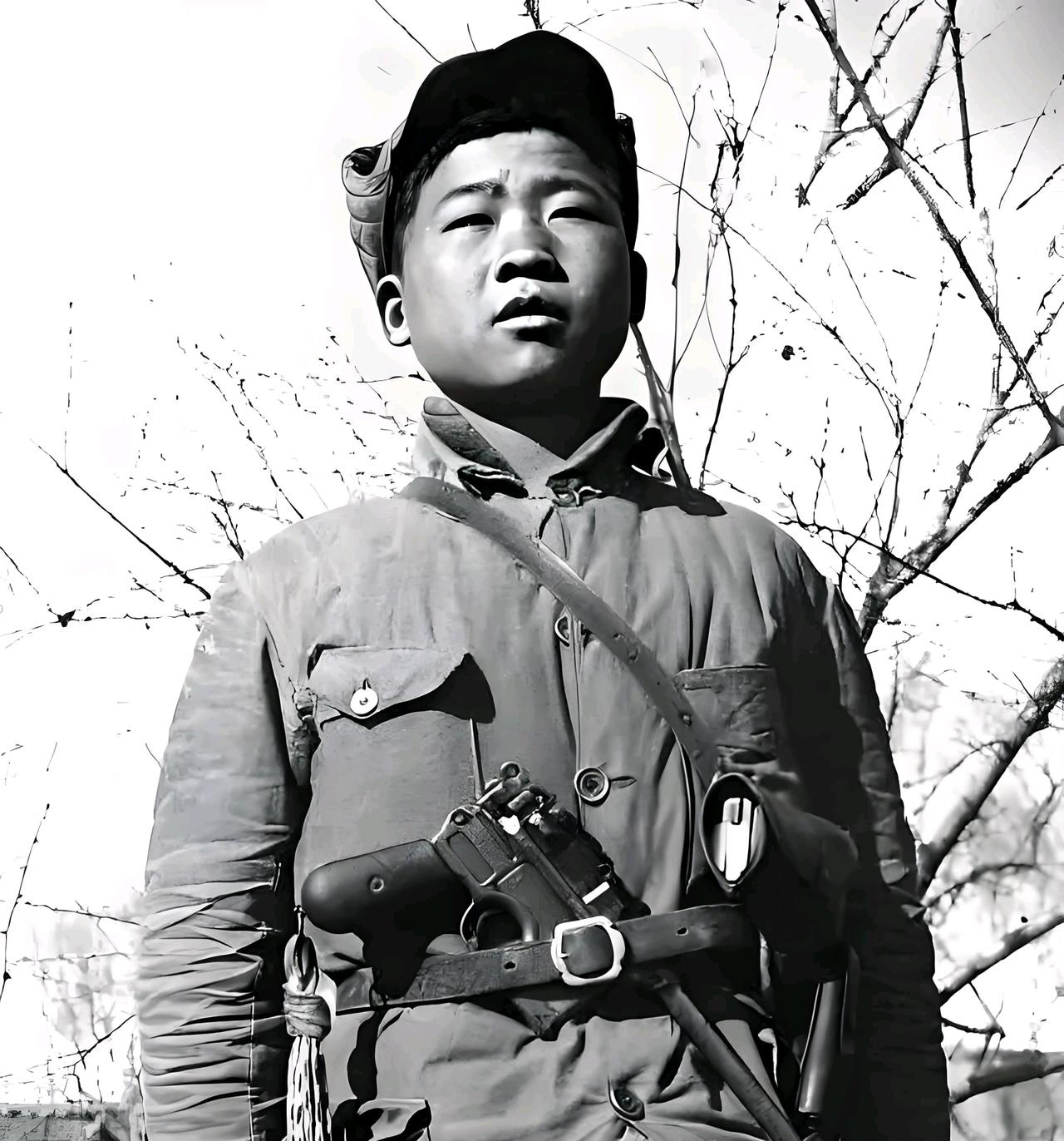 1940年7月，一名16岁的八路军战士杨二娃送情报，被两只野狼追赶，他急忙爬上树