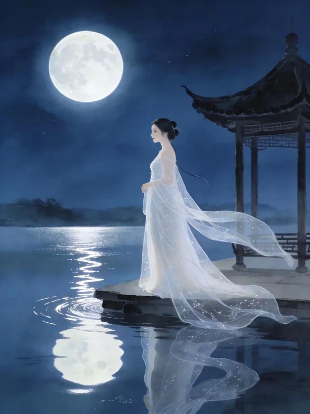 上联：明月无声照古今下联：天涯海角共此时