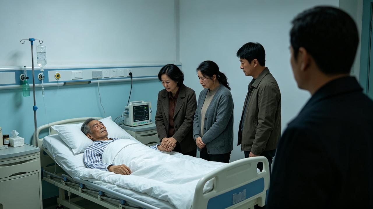去年开春，天还冷着，一件让人心里发堵的事儿传了出来。葬礼刚散，小儿子站在院门口，