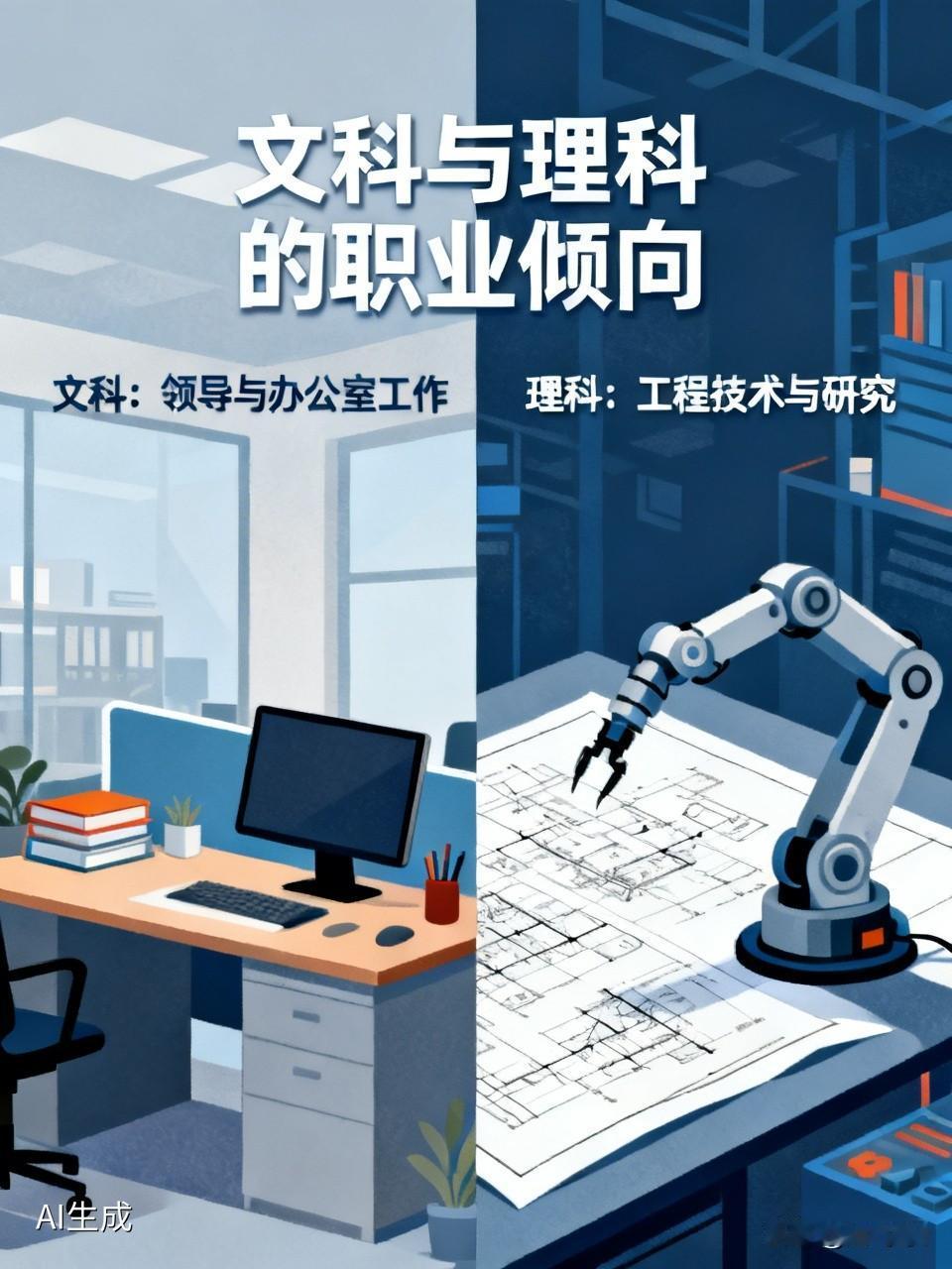 我认为文科，文科出来的以后都是当领导的料，当然了理科有理科的好处，理科生以后都是