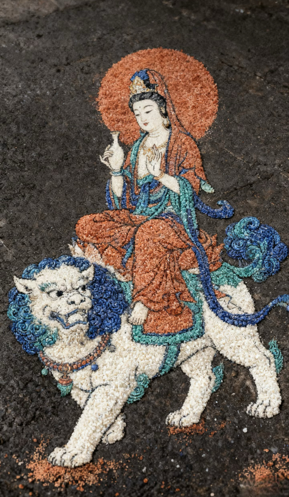 我奶奶说了，遇见观音菩萨，一分钟内许愿，菩萨会加持保佑。别不信，很灵的！​​​