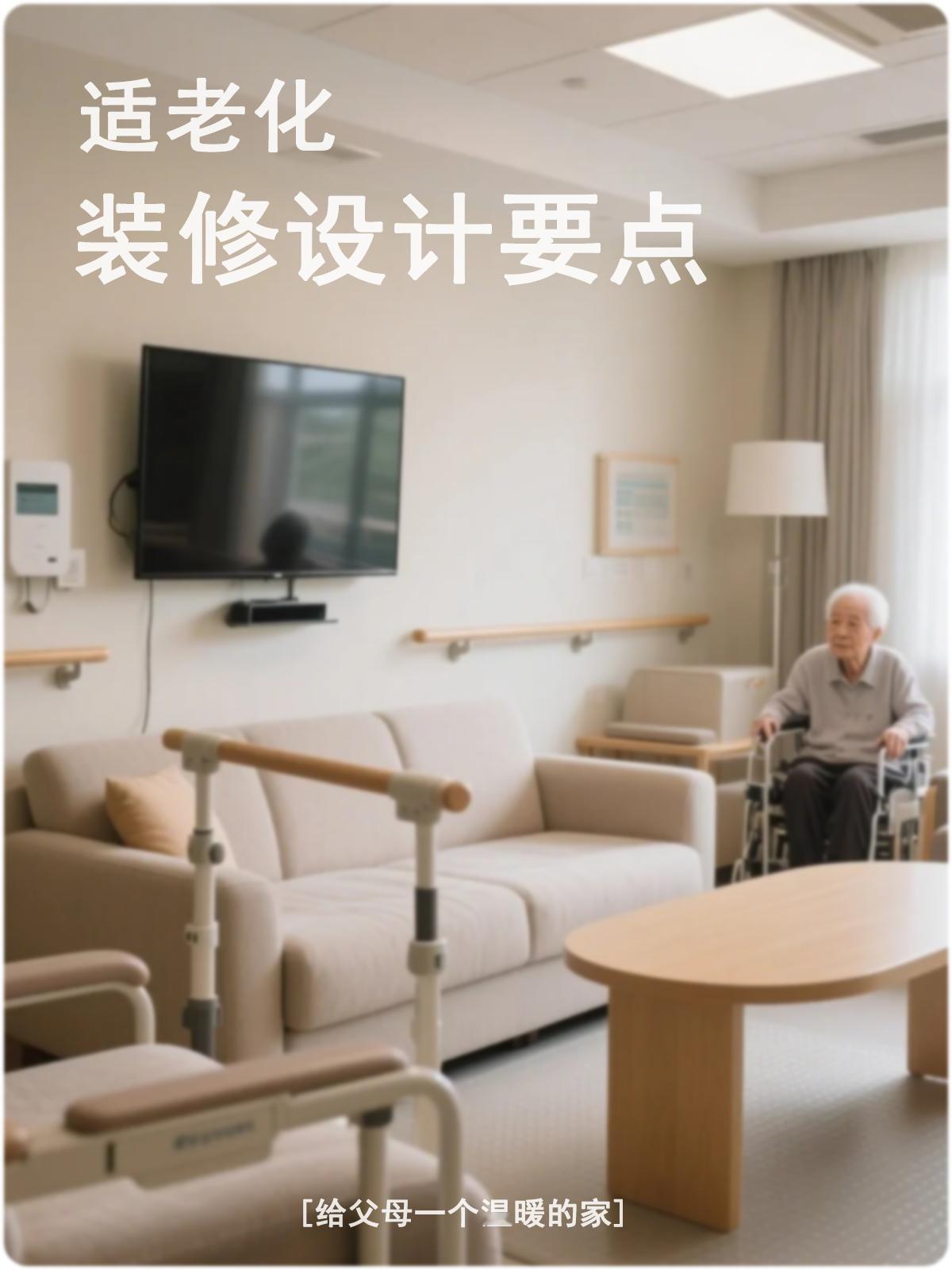 装修中的适老化设计要点居家适老化设计，不仅满足老人方便、舒适需求，更是让老人
