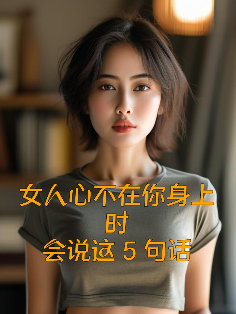 女人心不在你身上时，会说这5句话