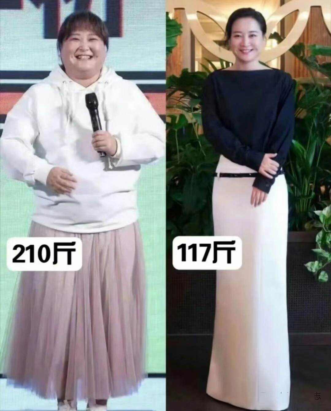 看了这张图才知道贾玲对自己有多狠.....