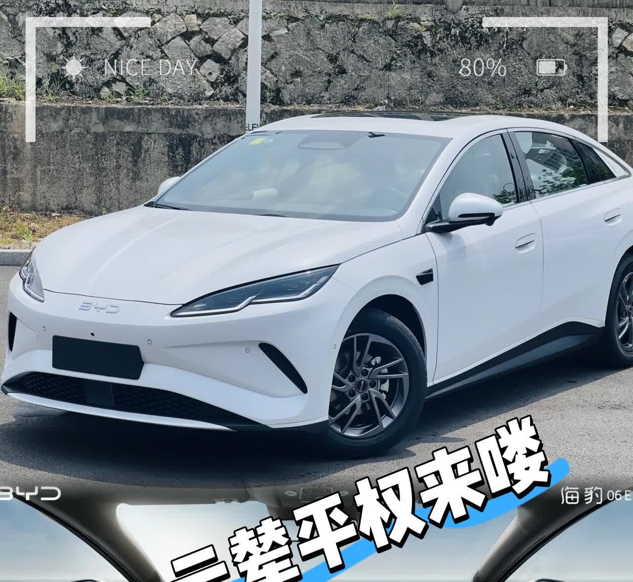 海豹06EV上市了，划分出来三个版本和和秦L一样，其他方面大差不差，区别就是最顶