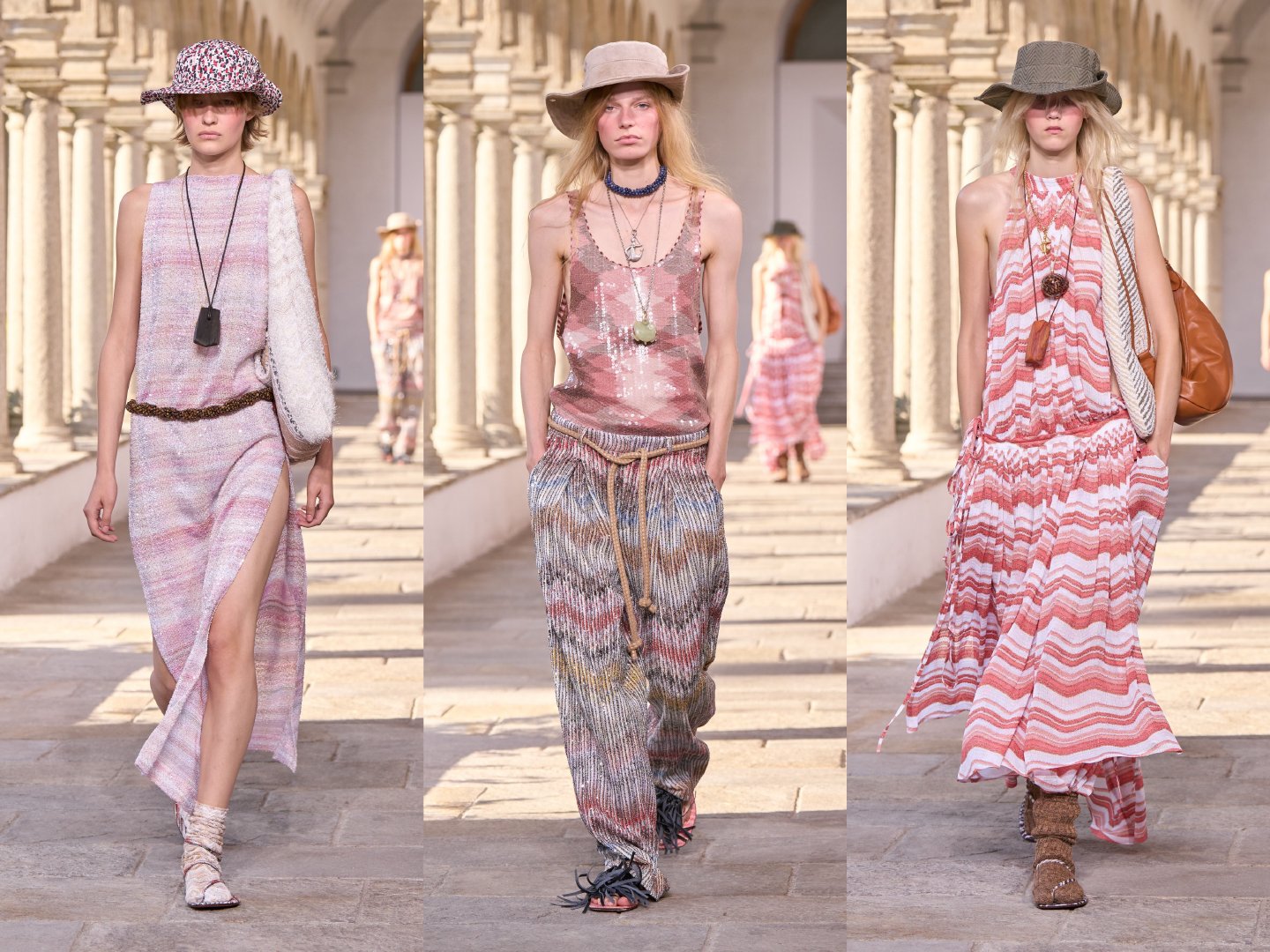#米兰时装周#MISSONIS/S2027#春夏时装周#以波西米亚风针织闻名的Missoni，以前也